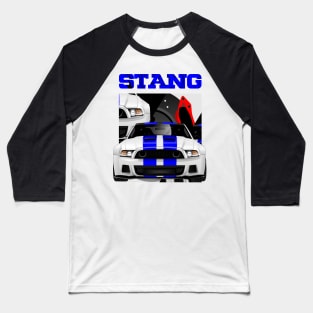 Ford Mustang White Baseball T-Shirt